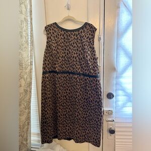 Leopard Print Sleeveless Dress